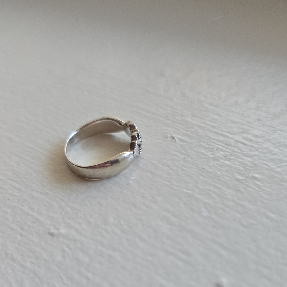 925 Silver Pattern Women's Ring - Silver - image 5